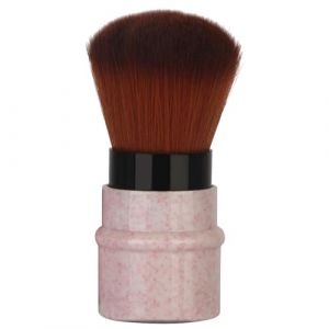 LOCADENCE Pinceau Fond Teint, Pinceau Maquillage Court Marbré pour Blush et Poudre avec Manche Extensible, Pinceau Maquillage Kabuki Rétractable pour Fond Teint en Poudre (Pink) (Jiahengmaoyi, neuf)