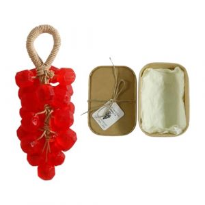 Savon d&eacute;coratif &agrave; suspendre fabriqu&eacute; &agrave; la main avec des huiles de base v&eacute;g&eacute;tales - Nettoyant doux pour tous les types de peau - Savon d&eacute;coratif &agrave; suspendre pour &eacute;vier de douche et &eacute;conomiser de (Cuawana, neuf)