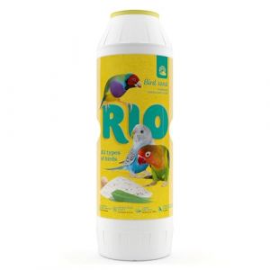 RIO Sable pour Oiseaux | 2 kg | Sable pour Cage à Oiseaux avec extrait d'eucalyptus | Peut favoriser la propreté de la Cage et neutraliser Les odeurs | avec calcaire d'huître comme Source de Calcium (FeedMyAnimal, neuf)