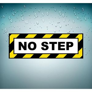 Akachafactory Autocollant Sticker Voiture Avion Aviation aeroport NO Step (Akachafactory, neuf)