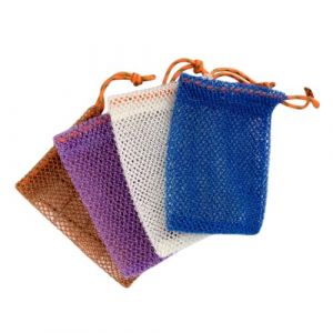 NIYANGLE 4pièces Pochettes Pour Exfoliant Lot De Moussants Pour Pratiques Et Réutilisables Idéales Pour Voyage Et Entretien Corporel (Telinei, neuf)