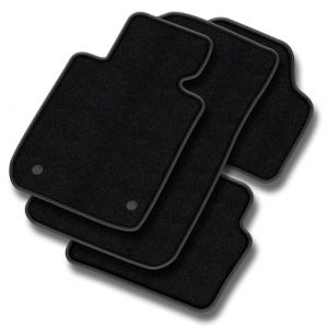 MOTOS tapis voiture en velours premium destiné à Nissan Micra III 2003-2011 - Premium, Cuir, Noir - Découvrez un nouveau confort de conduite avec un jeu de tapis de sol voiture en velours pour votre t (MOTOS EU, neuf)