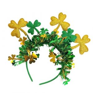 Tewzafiya Bandeau de cheveux tr&egrave;fle, Boppers pour bandeau tr&egrave;fle &ndash; Bandeau &agrave; cheveux tr&egrave;fle vert, pour cheveux en costume de f&ecirc;te irlandaise avec pour c&eacute;l&eacute;brer le jour de saint (katurath, neuf)