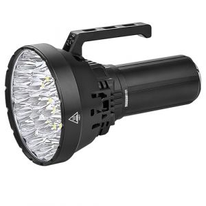 IMALENT MS32W La lampe la plus puissante du monde 2025，Lampe torche militaire 200 000 lumens, 32pcs CREE XHP70.2 LEDs, meilleur &eacute;quipement pour la police et le sauvetage (Blanc chaud) (Imalent-EUR, neuf)