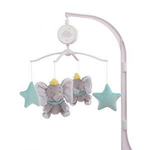 Disney Dumbo - Shine Bright Little Star Aqua, Grey & Yellow Musical Mobile, Aqua, Grey, Yellow (534KO-EU, neuf)