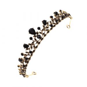 Didiseaon 1 Pc couronne baroque coiffure de mariée de mariage couronne de mariée de mariage Coiffe de mariée Diadème baroque couronne de robe de mariée fille diadème de mariée créatif strass (Merkowski, neuf)