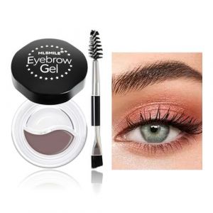 Qwesure Xixi voni Crème à sourcils naturelle bicolore – Formule imperméable avec durabilité à long terme | Eyeliner et crème d'ombre à paupières pour sourcils naturels #2gris brouillard (YYSmilelife, neuf)