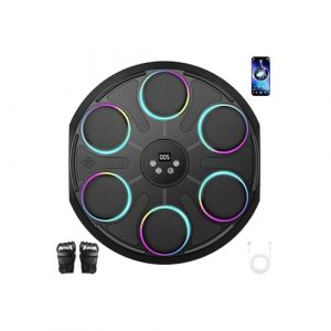 Carziyer Machine de Boxe Musicale, Cible de Boxe connectée en Bluetooth Intelligent, 12 réglages de Vitesse d'entraînement, Machine de Boxe Murale à LED, Jeu de Boxe Familial et pour Enfants (MANOLITA STORE S.R.L., neuf)