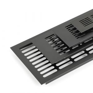 ELDFLRURB Grille de Ventilation rectangulaire en Alliage d'a 1 Grille d'aération rectangulaire en Alliage d'aluminium for Armoire à Chaussures, Grille d'aération for Armoire à Chaussures(150x700mm) (yuelairunchang, neuf)