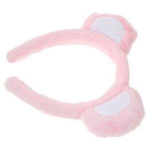 Abaodam Serre-t&ecirc;te Oreilles Ours Doux pour Costume Cosplay F&ecirc;te D&eacute;guisement Animal Rose (Asa Jia, neuf)