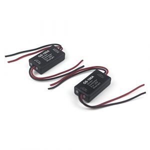 Taikuwu 2PCS Contrôleur Stroboscope LED pour Feu Stop - Module Clignotant Sécurité Moto/Voiture/Camion 12-24V | Installation Facile | Effet Anti-Collision (Taikuwu, neuf)