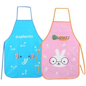 Tablier Enfant Imperm&eacute;able, Tablier Enfant Ecole Filles ou Gar&ccedil;ons pour Poterie Peinture, pour Gar&ccedil;on ou Fille la Cuisine,Tabliers pour Artisanat &Eacute;cole (HLWA RETAILS LTD UKSTORE, neuf)