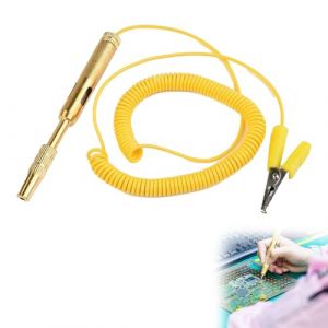 Lampe Temoin 12v Mecanicien, Testeur Electrique, Stylo Testeur De Tension, Testeur Fusible Voiture, Testeur Batterie Voiture, Pour Tester La Basse Tension, Jaune, Cc 6 V/12 V/24 V (DanLanYi, neuf)