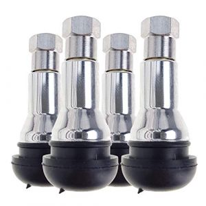 Stix TR413 4 Valves de Pneu Tubeless TR413 AC Chrom&eacute;es M&eacute;tal pour Jantes Alu et Acier (Felgeo, neuf)