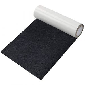 GELAISI Feutrine autocollante Noir - 1 Rouleau Feutrine 20 * 200 cm Tissu-Feutre Noir, épaisseur 2 mm Feutrine Adhesive pour Doublure de boîte, Cadre Photo, Pied de Chaise, DIY Halloween, Voiture (GELAISI, neuf)