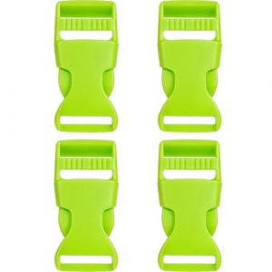 Your Day Mate Boucle &agrave; enfoncer, 25 mm, 4 pi&egrave;ces, Vert, plastique, boucle &agrave; enfoncer, boucle &agrave; enfoncer de rechange, boucle de r&eacute;paration, boucle de ceinture de sac &agrave; dos, boucle &agrave; enfoncer de sangle (spreewaelder-hofladen, neuf)