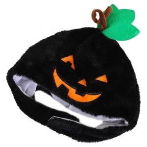 DEARMAMY Chapeau à Tête De Citrouille Bandeaux Halloween Chapeau De Costume De Citrouille Chapeaux Accessoire De Chapeau De Performance Chapeau Chapeau Drôle Sombrero Peluche Black (Telinei, neuf)