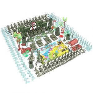 280Pcs Ensemble De Jouets De Modèle De Soldat Militaire, Ensemble De Jeu Militaire Pour Enfant Avec Soldats, Tanks, Avions, Drapeaux, Soldat Figurines Set Modèle Cadeau Pour Enfants & Garçons (Uposao, neuf)