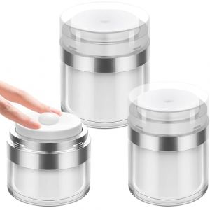 Hanyousheng 50/30/15ML Flacon Pompe sans Air, Pots de Crème Sous Vide, Flacon Pompe Vide, Airless Pump Bottles, pour lotions, crèmes, maquillage (Zhengqf-EU, neuf)