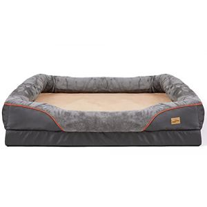 BingoPaw Coussin Chien Déhoussable Orthopétique, Canapé Chien Grande Taille XXXL Panier Lavable Matelas Mousse à Mémoire de Forme, 135x100x33cm (BingoPaw FR, neuf)