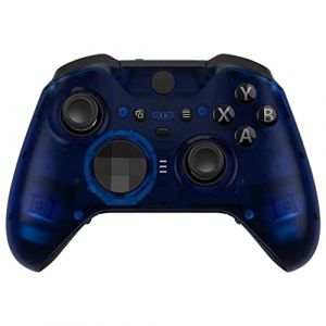 eXtremeRate Coque Avant de Remplacement pour Xbox One Elite Series 2 Manette, Coque Avant Customisé avec Anneaux pour Xbox One Elite Series 2 Manette, Modèle 1797, Bleu Clair (Easequote-Store, neuf)