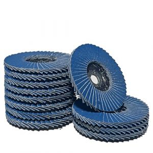 12 Pièces Disque Meuleuse, Disque Poncer Diamètre 76 mm×10 mm, Disques Abrasifs Grain 40/60/80/100/120 Assortiment, pour Meuleuse D'angle (NEBULO, neuf)