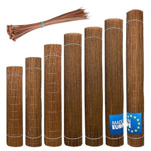 Wicker garden Canisse Osier 120 x 400 cm Brise-Vue - Cl&ocirc;ture pour Jardin, Balcon et Terrasse - Protection Contre Le Vent & Le Soleil - Naturel (Wicker Garden, neuf)