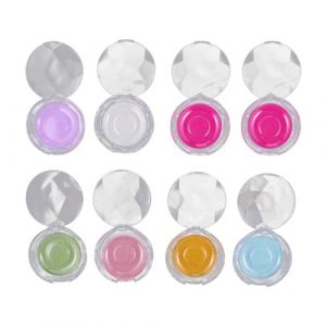 PACKOVE 8 Pièces boîte à cils conteneurs de cils étui de rangement pour cils Faux étui de cils Faux organisateurs de cils étui à faux cils rond organisateur de cils Plastique (Spring TU, neuf)