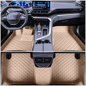 Muchkey Tapis de Sol Voiture pour Land Rover Discovery 2 3 4 5 Sport Range Rover Sport/Evoque/Velar Freelander Defender 90 LR2 Personnaliser Tapis de Voiture Beige (Muchkey, neuf)