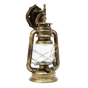 Applique Murale Ext&eacute;rieure Vintage Lampe De Jardin Lampadaire Ext&eacute;rieur R&eacute;tro Rustique Lampe Murale Ext&eacute;rieure D&eacute;corative Lampe Murale Industrielle Lampe Murale Jardin Couloir Lampe Suspendue E27 (AWIOSU, neuf)