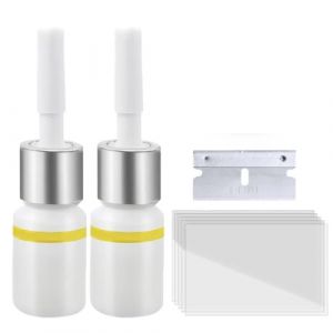 LACHT Lot de 2 Kit Reparation Pare Brise, Kit de Réparation de Verre Fissuré, Réparation Pare Brise,kit de réparation de verre fissuré,kit reparation pare brise (candy27seven, neuf)