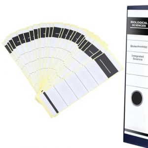 50 Pcs &Eacute;tiquettes Autocollantes Pour Dos De Classeur, 54 X 190 Mm Pour Dossiers &Eacute;troits De 5 Cm/8 Cm, Forte Adh&eacute;rence &Eacute;tiquettes De Dossier Disponibles Pour Imprimante Bureau Domicile Scolaire, Blanc (ZSZL, neuf)