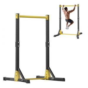 kamulouk Power Tower Station de traction portable r&eacute;glable en hauteur pour salle de sport &agrave; domicile, tour de traction de 181,4 kg avec r&eacute;glage &agrave; 11 vitesses, noir (Nobirent, neuf)