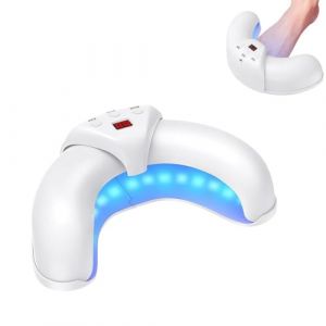 Appareil de mycose laser pour ongles de pieds et de doigts - Traitement des champignons avec lumière infrarouge de 905 nm + lumière bleue 470 nm - Solution de réparation pour ongles endommagés et (Qiyu0118E, neuf)