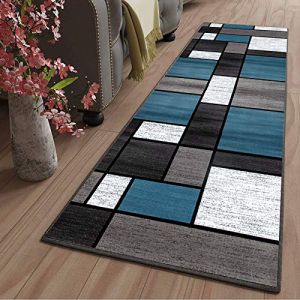paillasson Interieur Long Lavable antiderapant Moderne Motifs Géométriques paillasson Exterieur pour Cuisine Couloir Passage Chambre, 50x300cm Color11 (Fortis Department Store, neuf)