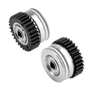 Creality K2/K2 Pro/K2 Plus Kit de pignons d'extrusion, accessoires officiels d'extrudeuse pour imprimante 3D, kit de montage d'extrudeuse &agrave; double pignon, extrudeuse &agrave; entra&icirc;nement am&eacute;lior&eacute;, pi&egrave;ces de (Creality Direct Store, neuf)