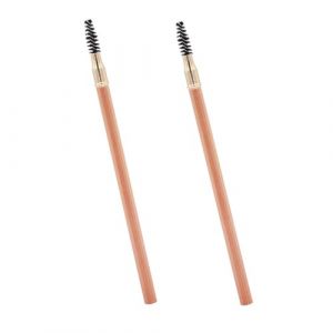 Mikikit Lot de 2 Crayons &agrave; Sourcils avec Brosse Double Embout et &agrave; la Transpiration Couleurs 02 Brun Caf&eacute; et 05 Gris Caf&eacute; Maquillage Longue Tenue pour Sourcils Naturels (Famidago, neuf)