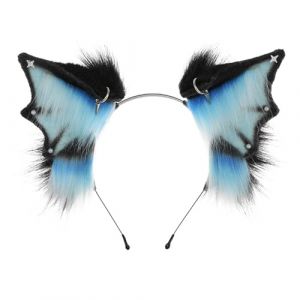 alloneslife Bandeau d'oreille, bandeau d'oreille de diable pour Halloween, jeu de rôle, accessoire de déguisement (aileron de démon) (JINGYIKEJIGS, neuf)