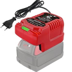 TPDL Mini chargeur pour batterie Milwaukee 18 V M18, chargeur de batterie de rechange M18, compatible avec Milwaukee 18 V 48-11-1850 48-11-2401 48-11-1890 (avec indicateur LED) (ZhimeixinKeji, neuf)