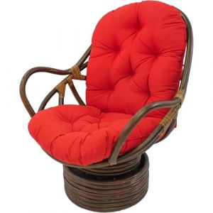 JIcloun Fauteuil en Rotin Pivotant Coussin pour Fauteuil À Bascule Intérieur Rocker Coussin Pivotant Pad de Remplacement pour Fauteuil Durable Doux Coussin,A4 (BVngHengYangShiQiDongXia, neuf)