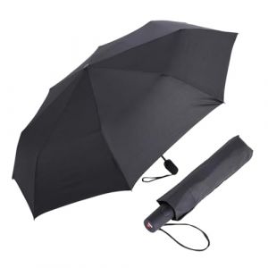 Knirps parapluie I.200 Medium Duomatic en noir avec poche parapluie I petit parapluie de poche avec bouton poussoir I parapluie automatique I parapluie de poche léger & résistant aux tempêtes (Knirps/doppler Official Store, neuf)