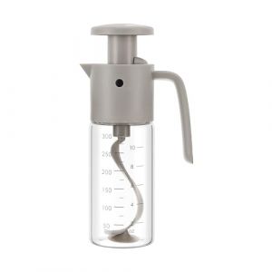 Vucchini Salad Dressing Mixer, 300ml Bird-Like Sauce Shaker Gris, Débit Réglable, Passe au Lave-Vaisselle, Bouteille de Stockage Convient pour l'huile, Le Vinaigre, la Cuisine, Le Restaurant (VUCCHINI, neuf)