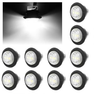 DREAMIZER 3/4 Pouces Feu De Position Latéral Feu De Position Latéral Led Rond pour Remorque Van Caravane Bateau Camion Camping-Car Voiture Bus, 10 Pièces (WQ Fashion Mall, neuf)