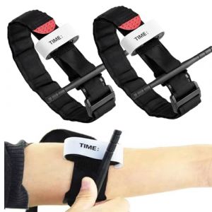 Garrot Médicaux,Garrot Tourniquet,Garrot Infirmier,Garrot Médical,Garrot à Boucle D'urgence,Garrot Reutilisable,Garrot,Garrots Êlastiques,pour Médecins, Infirmières, Étudiants Et Ambulance (Noir) (Poseidoneye, neuf)