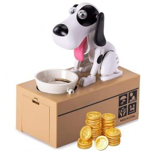 Xrten Tirelire Chien Affamé, Tirelire en Forme de Chien Affamé, Tirelire Jouet À Croquer, Tirelire Electronique Enfant pour Enfants d'anniversaire Cadeau de Noël (WYETTRIO YAN, neuf)