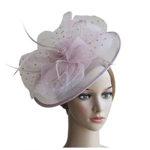 Bibi pour mariage, thé, fête, mariage, cocktail, fête, coiffe de mariage, cocktail, fête, derby chapeau pour femme (Nhainel, neuf)
