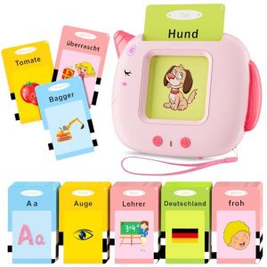 Standard Deutsch, Sprechende Flash Karten Lernspielzeug für Kleinkinder AB 2-6 jahr, 202 Blätter-404 Wörter, Pädagogisch Interaktive Spielzeug für Jungen Mädchen, Spielzeug Geschenk AB 2-6 (AONTESS-FR, neuf)