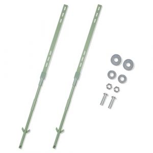 Andchi 2pcs Support de signalisation extérieurePiquet de signalisation de Jardin pour Panneau de sécurité, Avertissement dans la Cour (Vert, 4 Pieds) (Ruiyang Official, neuf)