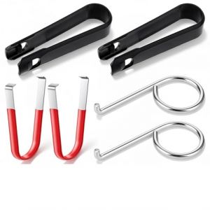 TIESOME 6 pi&egrave;ces de couvre-boulons pour roue, outil de couvre-boulons de roue, couvre-&eacute;crous de roue, extracteur de goupille, extracteur de couvre-boulon, pince de d&eacute;montage, extracteur, crochet d (JiangLL, neuf)