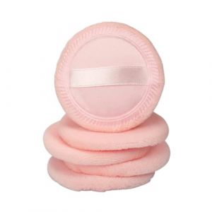 Gatuida Lot De 5 Houppettes &agrave; Poudre Rondes En Coton Orange, Applicateurs Doux Pour Fond De Teint, Maquillage Pour Femmes Et Filles, Usage &agrave; Domicile Voyage (Queenie ruy, neuf)